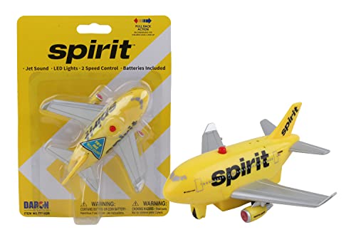Daron Spirit Airlines Pullback Plane with Lights & Sound