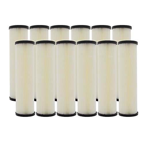 Pentek S1 20 Micron Standard 10 x 2.5 Inch Pleated Sediment Water Filter 12 Pack