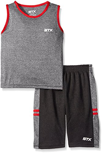 STX Big Boys’ 2 Piece Performance Athletic Tank and Short Set, Red/Gray, 14/16 | The Storepaperoomates Retail Market - Fast Affordable Shopping