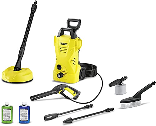 Karcher K 2 Car & Home Kit 1600 PSI Electric Power Pressure Washer with Vario & Dirtblaster Spray Wands + Surface Cleaner – 1.25 GPM