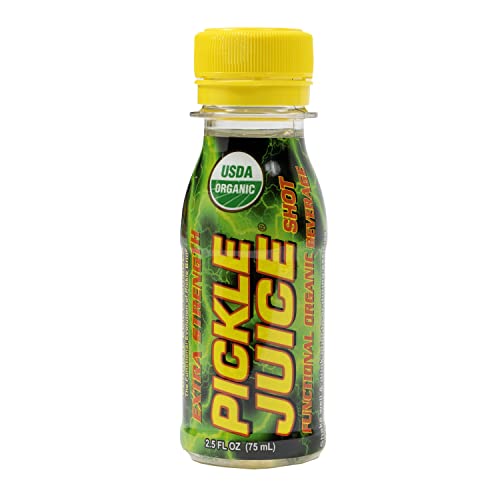 Pickle Juice Sports Drink, 2.5 oz Extra Strength Shots, USDA Organic, Muscle Cramp Relief, 12 Pack