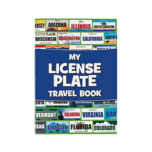 License Plate Travel Sticker Book Game – 12 Pieces