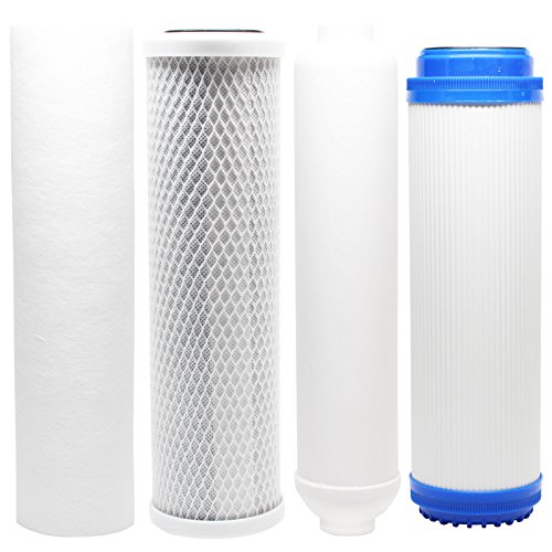 2-Pack Replacement Filter Kit Compatible with Topway Global (TGI) TGI-525 RO System – Includes Carbon Block Filter, PP Sediment Filter, GAC Filter & Inline Filter Cartridge – Denali Pure Brand