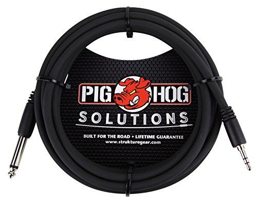 Pig Hog PX-35T4M 3.5mm TRS to 1/4″ Mono Instrument Cable, 10 Feet