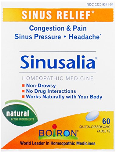 Boiron Sinusalia, 60 Tablets, Homeophathic Medicine for Sinus Relief