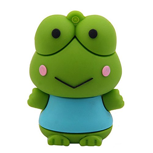 32GB Cartoon Green Frog USB Flash Drive Memory Stick Christmas Gift