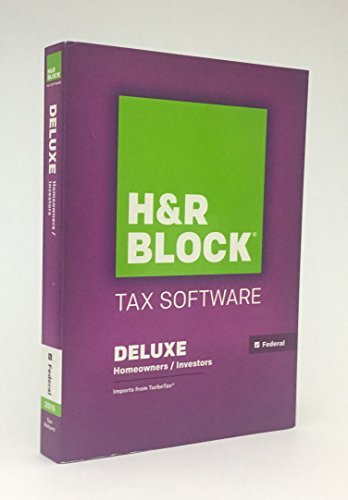 H&R Block Tax Software Deluxe 2015 Federal Only