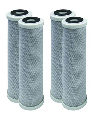 4-Pack Compatible for WaterPur CCI10CLW12 Activated Carbon Block Filter – Universal 10 inch Filter for WaterPur CCI-10-CLW12 Water Filter Housing