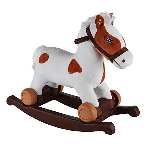 Rockin’ Rider Carrot 2-in-1 Pony Plush Ride-On, Painted