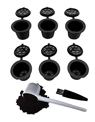 Nespresso Capsules Refillable – Reusable Coffee Pods For Nespresso Cups – OriginalLine Compatible – Pack of 6