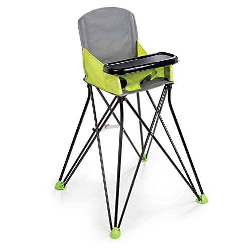 Summer Pop ‘n Sit Portable Highchair, Green – Portable Highchair For Indoor/Outdoor Dining – Space Saver High Chair with Fast, Easy, Compact Fold, For 6 Months – 45 Pounds