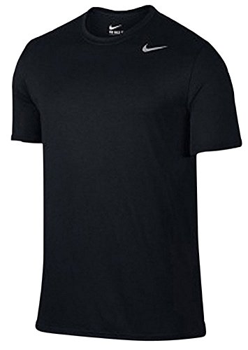 Nike Men’s Dri-Fit Athletic Short Sleeve Shirt (X-Large, Black)