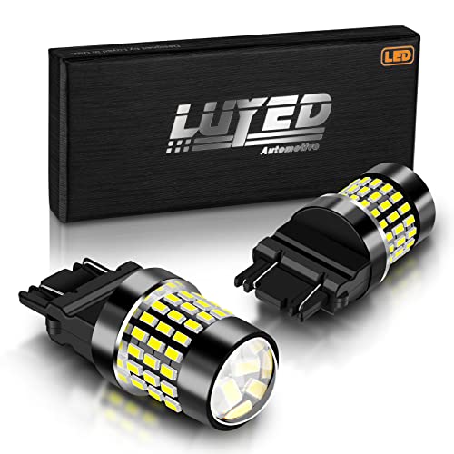 LUYED 2 X 900 Lumens Super Bright 3014 78-EX Chipsets 3056 3156 3057 3057K 3157 4157 LED Bulbs with Projector for Tail Lights Turn Signal Lights,Xenon White