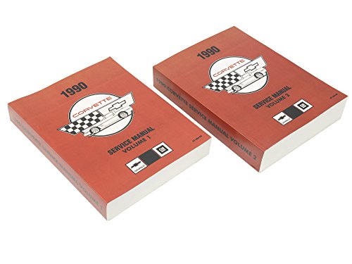 1990 Corvette Shop Service Manual Set of 2 Books