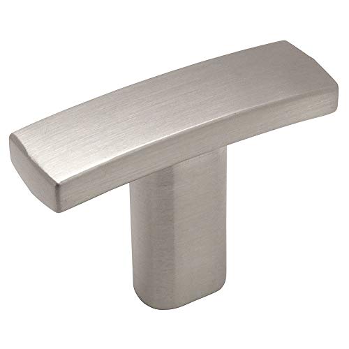 Cosmas 10 Pack 2363SN Satin Nickel Subtle Arch Cabinet Hardware Handle Knob 1-7/16″ Overall Length