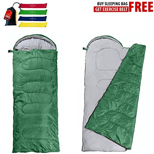 Swift-n-Snug Sleeping Bag – Big and Tall Cold Weather 100% Polyester Bag for Boys, Girls, Men, Women, Kids & Adults – Portable, Lightweight Sack for Camping, Hiking, Travelling, Backpacking