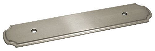 10 Pack – Cosmas B-112-96SN Satin Nickel Cabinet Hardware Handle Pull Backplate/Back Plate – 3-3/4″ Inch (96mm) Hole Centers