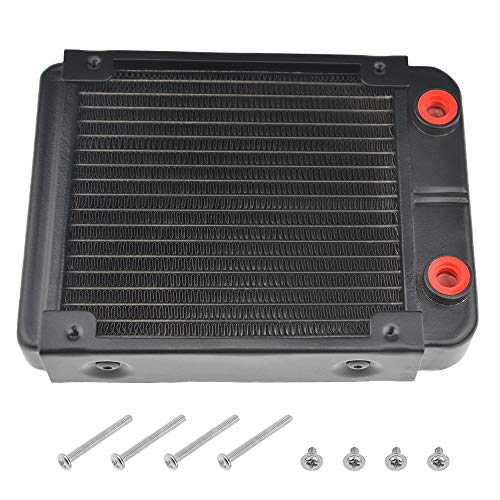 BXQINLENX 18 Pipe Aluminum Heat Exchanger Radiator for PC CPU CO2 Laser Water Cool System Computer 120mm(B)