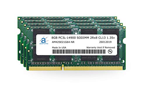 Adamanta 32GB (4x8GB) Apple Memory Upgrade Compatible with Late 2015 iMac 27″ Retina 5K Display DDR3/DDR3L 1867Mhz PC3L-14900 SODIMM 2Rx8 CL13 1.35v RAM DRAM