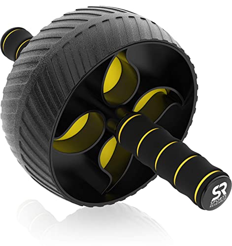 Sweet Sweat Ab Roller for Abs Workout, Ab Roller Wheel Exercise Equipment for Core Workout, Ab Wheel Roller for Home Gym, Ab Workout Equipment for Abdominal Exercise