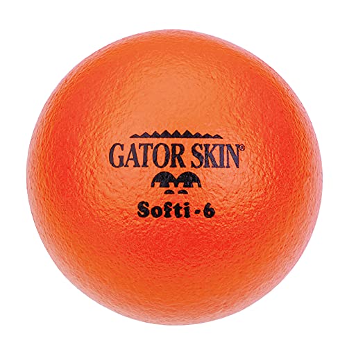 S&S Worldwide W4794OG Gator Skin Softi Ball-Orange, 6 inch