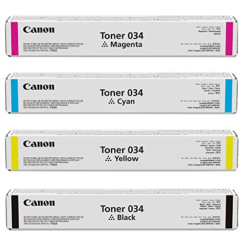 Canon CRG-034 Standard Yield 4-Color Toner Cartridge Set