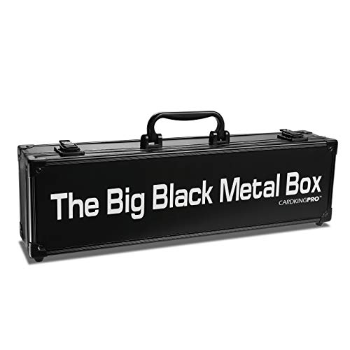 The Big Black Metal Box, Compatible with Cards Against Humanity, Magic The Gathering, MTG, (Game Not Included) | Includes 8 Dividers | (Long Version) Fits up to 1400 Loose Unsleeved Cards