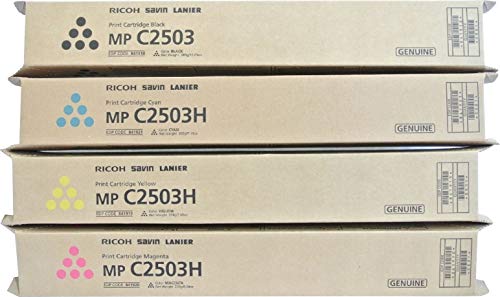 Ricoh Lanier MP C2503 Standard Yield Toner Cartridge Set