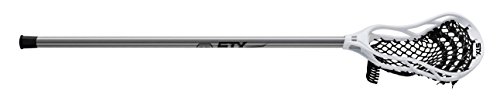 STX Lacrosse Stallion 50 Youth Lacrosse Complete Stick, Platinum/White, 39″