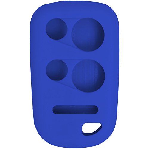Keyless2Go Replacement for New Silicone Cover Protective Case for Honda 5 Button Remote Key Fob FCC OUCG8D-440H-A – Blue