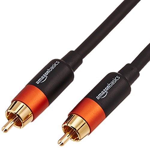 Amazon Basics Digital Audio Coaxial Cable – 4 feet, Speaker
