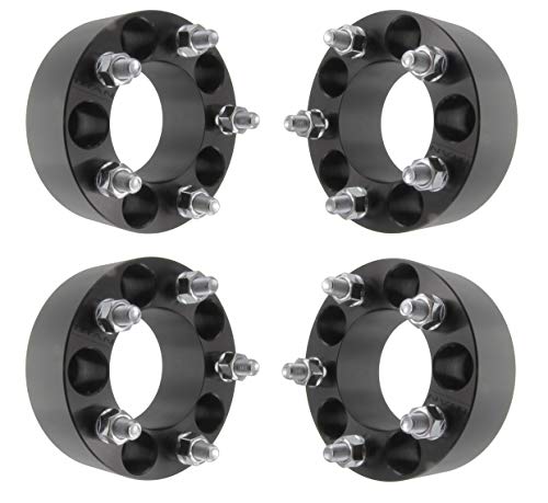4pc 50mm (2″) 5×4.5 to 5×4.5 Black Wheel Spacers fits Ford Mustang Edge Ranger Explorer