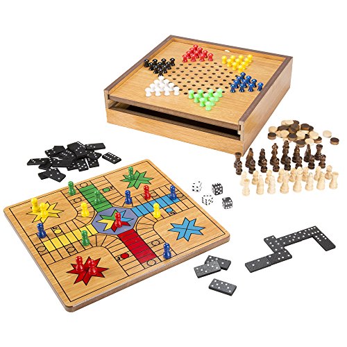 7-in-1 Combo Game with Chess, Ludo, Chinese Checkers & More