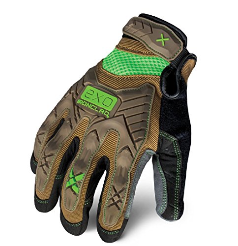 Ironclad EXO Motor Impact Glove; Work Gloves, TPR Impact Protection, (1 Pair), EXO2-PIG-04-L