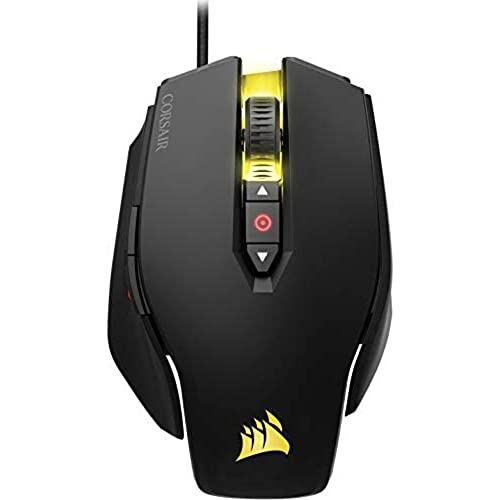 Corsair M65 PRO RGB Optical FPS Gaming Mouse (12000 DPI Optical Sensor, Adjustable Weights, 8 Programmable Buttons, 3-Zone RGB Multi-Colour Backlighting, Xbox One Compatible) – Black