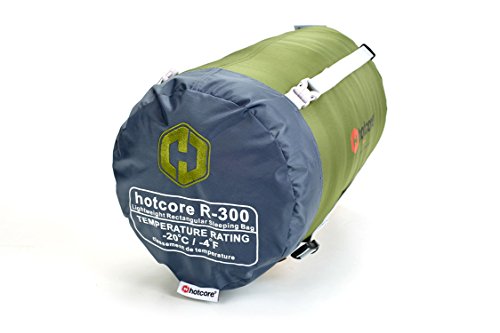 Hotcore R-300 – 3/4 Season Rectangular sleeping bag – Lightweight/compact – Temp Rating -4F° (-20C°) | The Storepaperoomates Retail Market - Fast Affordable Shopping