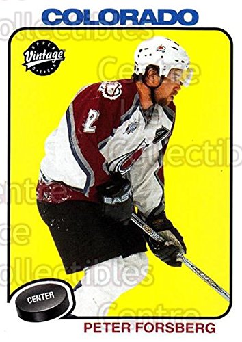 (CI) Peter Forsberg Hockey Card 2001-02 UD Vintage (base) 65 Peter Forsberg