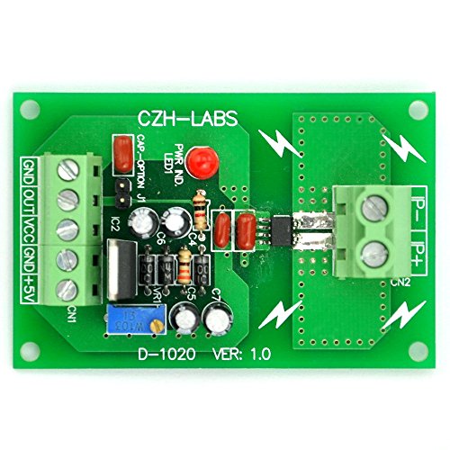 Electronics-Salon Panel Mount AC/DC Current Sensor Module Board, Based on ACS712 (+/-30Amp)
