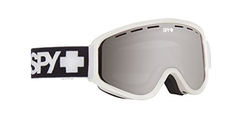Spy Optic Woot Snow Goggles, One Size (Matte White Frame/Silver Mirror + Persimmon Lens)