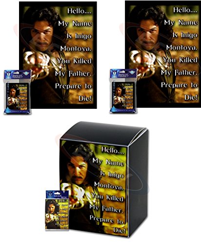 Max Protect 100 Inigo Montoya Deck Protectors + Deck Box Combo Gloss Sleeves 2-Packs – Standard Gaming Size Hello, My Name is Inigo Montoya. You Killed My Father. Prepare to die!