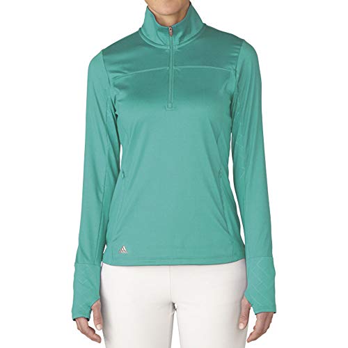 adidas Golf Women’s Rangewear Half Zip Jacket, Nordic Green, Medium