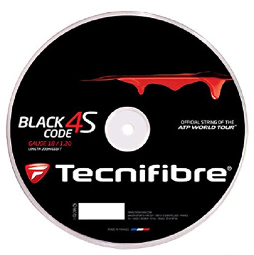 Tecnifibre Black Code 4S 1.30mm (16 Gauge) Tennis String 200 Meter Reel