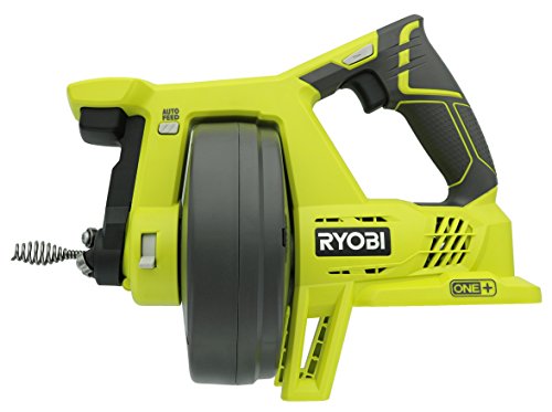 Ryobi P4001 One+ 18V Lithium Ion All-In-One 25 Foot Drain Auger for Sinks or Toilets (Battery Not Included, Power Tool Only)