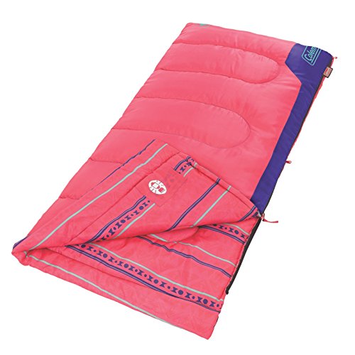 Coleman Kids 50 Sleeping Bag, Pink, 60″ x 26″