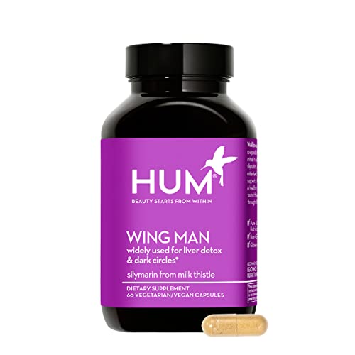 HUM Wing Man Daily Supplement – Milk Thistle Enhances Detoxification & Supports Regeneration – Dandelion & Artichoke Leaf Promote Overall Liver Health (60 Vegan Capsules)