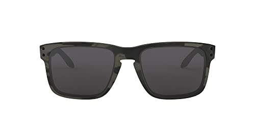 Oakley Men’s OO9102 Holbrook Square Sunglasses, Multicam Black/Grey, 57 mm
