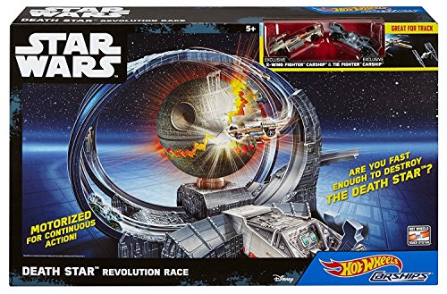 Hot Wheels Star Wars Carships Death Star Revolution Race Track Set