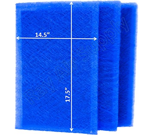 RayAir Supply 16×20 Dynamic Air Cleaner Replacement Filter Pads 16X20 Refills (3 Pack)