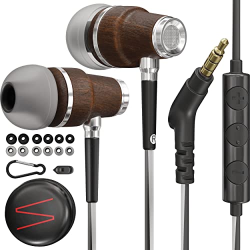 Symphonized Wired Earbuds with Microphone – Noise Isolating Earbuds Wired with Microphone, Ear Buds with Wire, Earbuds for Computer, Corded Earbuds, Earphones Wired, In-Ear Headphones Wired 3.5mm