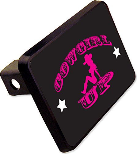 Cowgirl UP Trailer Hitch Cover Plug Funny State Novelty